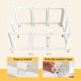 thumbnail image 3 of Clear Acrylic Plastic Dog Playpen Indoor, for Puppy Cat Rabbit Ferret Transparent Pet Pen, Easy Assemble Whelping Crate Kennel Cage Enclosure, Preferable for Small Dogs (29.5“ Height, 10Pcs, White), 3 of 8