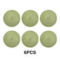 thumbnail image 4 of Juego de posavasos circulares Cateissary manteles individuales de algodón y posavasos cocina refrescante 6 piezas Verde 38cm, 4 of 6