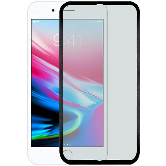 GSA Zinc Alloy Full Edged Tempered Glass For iPhone SE (2022-20)/8/7/6/6s - Black