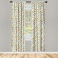 thumbnail image 3 of Ambesonne Plane Curtains, Airplane Boat Ship Cars, Pair of 28"x95", Multicolor, 3 of 5