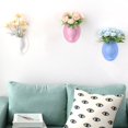thumbnail image 3 of Silicone Sticky Removable Wall Hanging Vase Flower Container Bottle Home Decor, 3 of 10