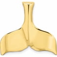 thumbnail image 1 of 10K Yellow Gold 3-D Polished Whale Tail Charm (22.4 X 23.6) Made In United States -Jewelry By Sweet Pea, 1 of 5
