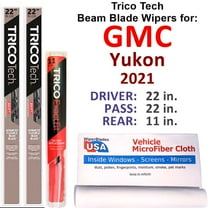 2021 GMC Yukon Beam Blade Wipers (Set of 3) w/Rear Wiper