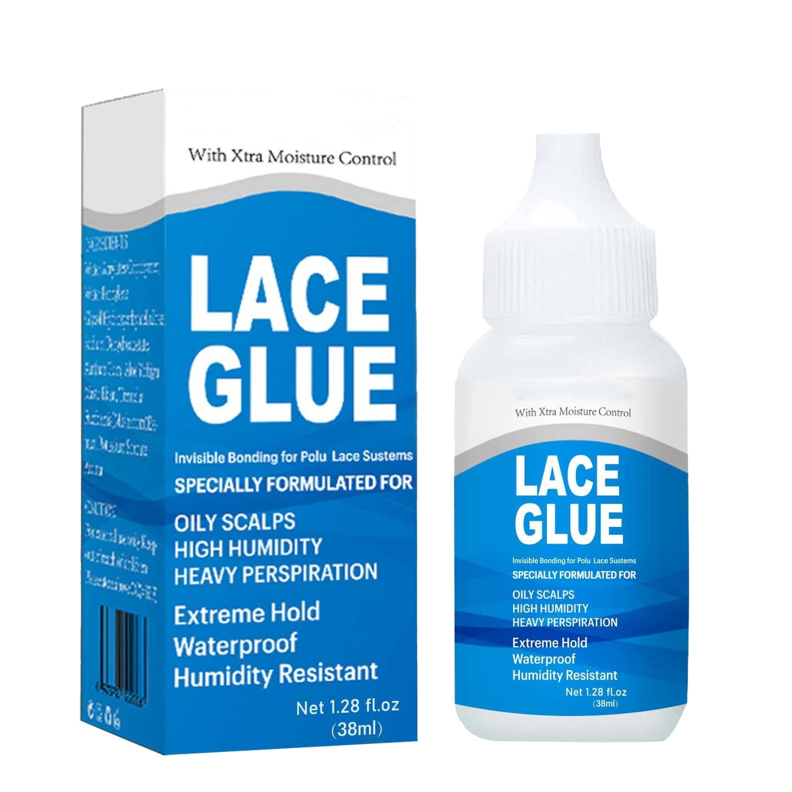 Colle Forte à Séchage Rapide pour Perruque, Colle pour Dentelle, Liquide Capillaire pour Tissage 38ML
