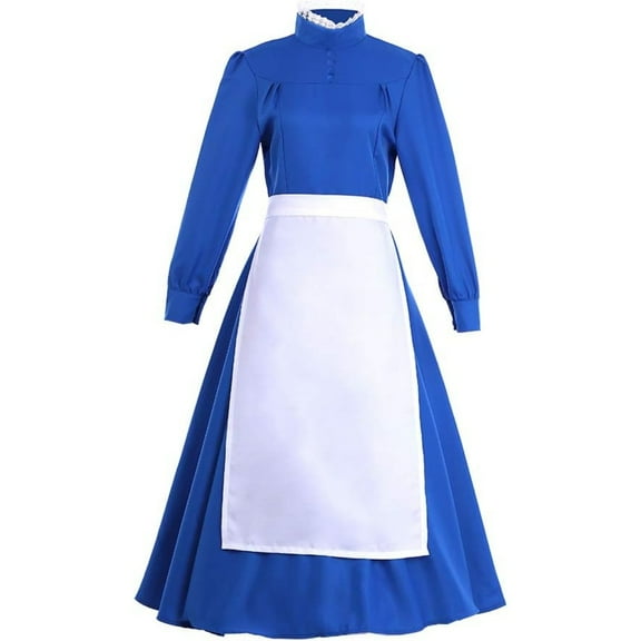 Women's Enchanted Howl's Blue Sophie Maid Dress & Jacket Set