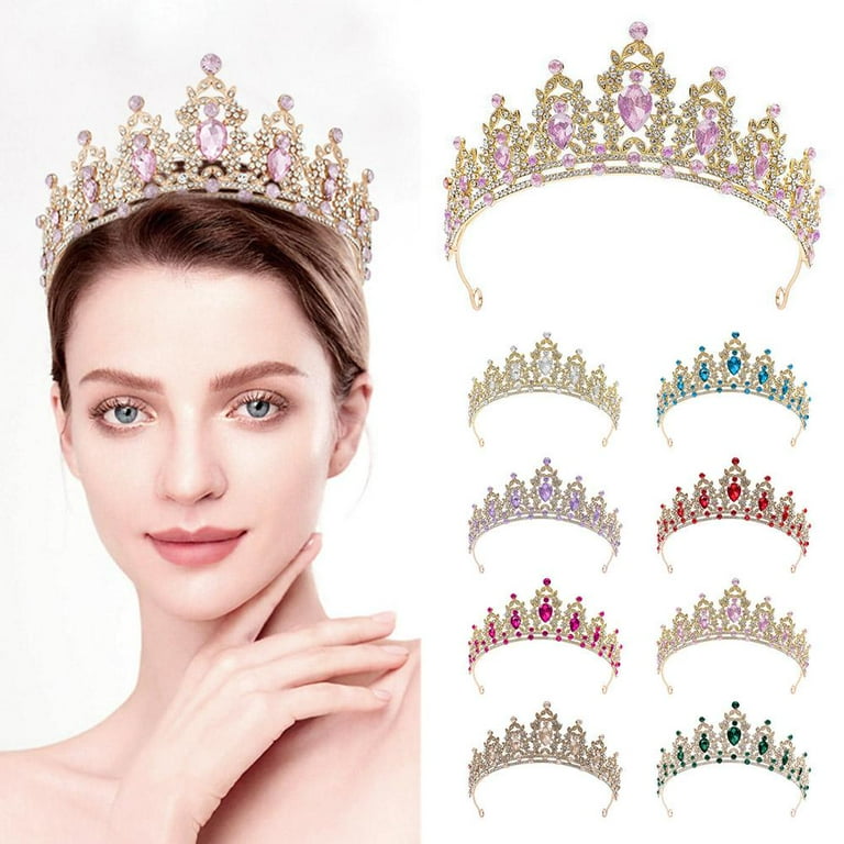 Crystal Tiara Crown Wedding Tiara for Women, Girls Bridal  display picture 2