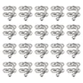 thumbnail image 5 of 20pcs Vintage Metal Hasp Latch Lock for Wood Boxes and Doors Silver Tone Antique Style Small Size, 5 of 7