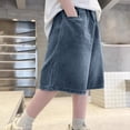 thumbnail image 6 of Jean Shorts Girls Ripped Boy Baggy Jorts High Waisted Wide Leg Loose Denim Shorts Jeans Pockets Hip Hop Skateboard Y2k Jorts Shorts for Kids, 6 of 7