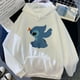 thumbnail image 4 of Disney-Sudadera con capucha de Lilo Stitch para hombre y mujer, ropa de calle con estampado de Anime Kawaii, de Manga corta, 4 of 5