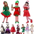 thumbnail image 2 of Disfraz de cosplay de Navidad para bebés y niños, vestidos de dulces de Papá Noel con sombrero, ropa de Año Nuevo para niños, regalos de fiesta de navidad, 2 of 4