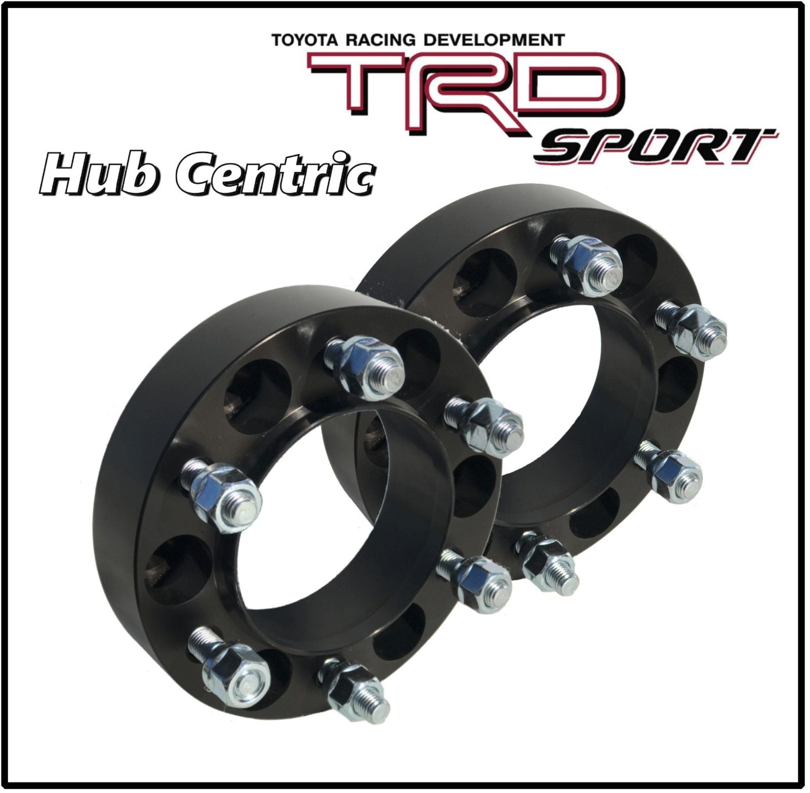 4 Pc 1.5"  Toyota Tundra Land Cruiser Sequoia Black Hub Centric Wheel Spacers 