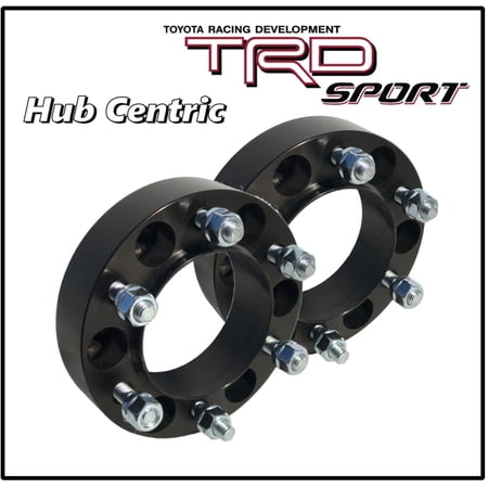 2 PC TOYOTA 2" THICK BLACK WHEEL SPACERS HUB CENTRIC ADAPTERS 6X139 OR 6X5.5