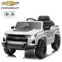 Winado 12V Kids Ride On Car, Licensed Chevrolet Colorado Powered Electric Car with Remote Control, White