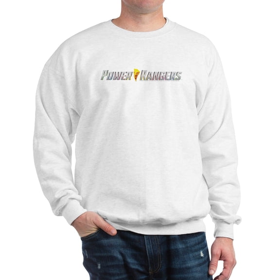 CafePress - Power Rangers Linear Log - Crew Neck Sweatshirt