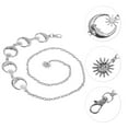 thumbnail image 4 of Unique Bargains 1 Pc Adjustable Waist Belt Delicate Moon Pendant Adjustable Waist Cord Women Silver Tone, 4 of 6
