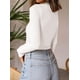 thumbnail image 5 of Remera PRETTYGARDEN 2025 para Mujer Cuello Alto Manga Larga Blanca Talle L, 5 of 8