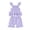 Purple, variant on Edvintorg Two Piece Sets for Girls Summer Cute Ruffle Sleeve Smocked Back Casual Tank Top and Short Little Girls Clothes Size 0-4