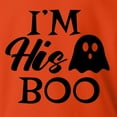 thumbnail image 4 of Wild Bobby Halloween Couples Shirts, I'm His Boo I'm Her Boo Funny Cute Ghost Costume Tshirt Idea Men Long Sleeve Shirt, 4 of 6