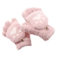 thumbnail image 4 of Bmisegm Warm Gloves Convertible Flip Design Cat Cartoon Button Closure for Kids Boys Girls Thermal Gloves Pink 7-18 Years, 4 of 4