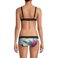 thumbnail image 3 of DKNY NEON MULTICOLOR Logo Triangle Bikini Swim Top, US X-Large, 3 of 3