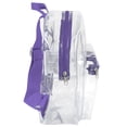 thumbnail image 5 of Madison & Dakota, Unisex Clear Mini Backpacks for Beach, Travel, Stadium Approved Bag with Adjustable Straps - Purple, 5 of 6