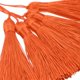 thumbnail image 4 of Uxcell 45Pcs Mini Silky Bookmark Tassels, Handmade Soft Floss Craft Tassels with Cord Loop, Naranja, 4 of 6