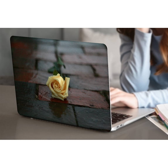 KSK KAISHEK Protective Case Hard Cover Compatible New MacBook Air 13" with Retina Display Touch ID USB Type-C Model: A2337 m1&A2179&A1932 (Rose series 0714)