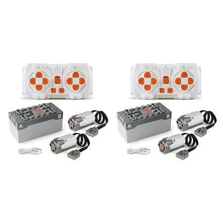 

2Set Power Function Motor App Remote Control Programming 4 Meduim Moter Set DIY Block for Children