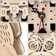 thumbnail image 4 of Kit de maqueta de reloj Foyucool Koala con rompecabezas de madera 3D para adultos, 4 of 7
