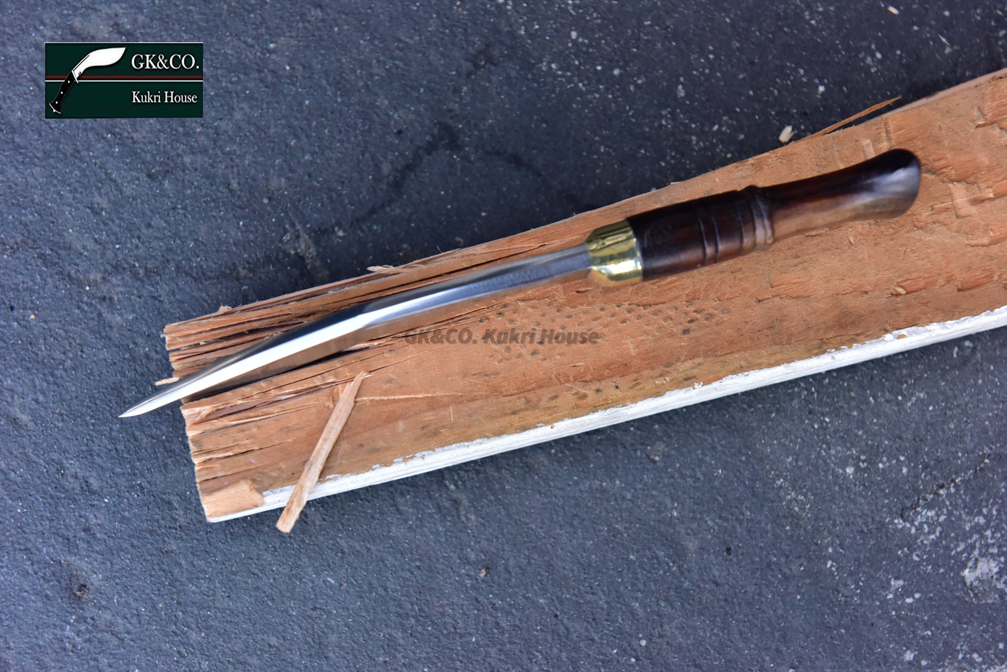 GK&CO. Kukri House Genuine Kukri - 5" Blade Biltong Kukri, Full Tang Authentic Khukuri Handmade in Nepal