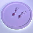 thumbnail image 5 of Dangle Earrings for Women,Created Leverback Sterling Silver Plated Drop Zircon Earrings Jewelry Gifts, 5 of 7