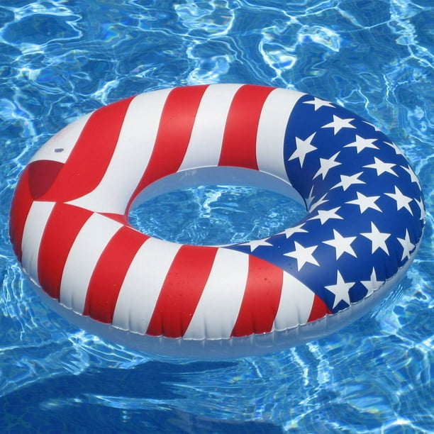 Swimline 36 Inflatable Patriotic American Flag Swimming Pool Float