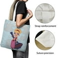thumbnail image 3 of I Dream of Jeannie Bolso de tela con estampado de lienzo para mujer, bolsa de compras reutilizable y estética, con cremallera interior, regalo para mujer,38*45cm., 3 of 6