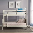 thumbnail image 3 of Pemberly Row Contemporary Wood Off White Twin Over Full Bunk Bed, 3 of 3
