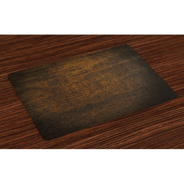 Wooden Placemats Set of 4 Old Vintage Antique Timber Oak Background