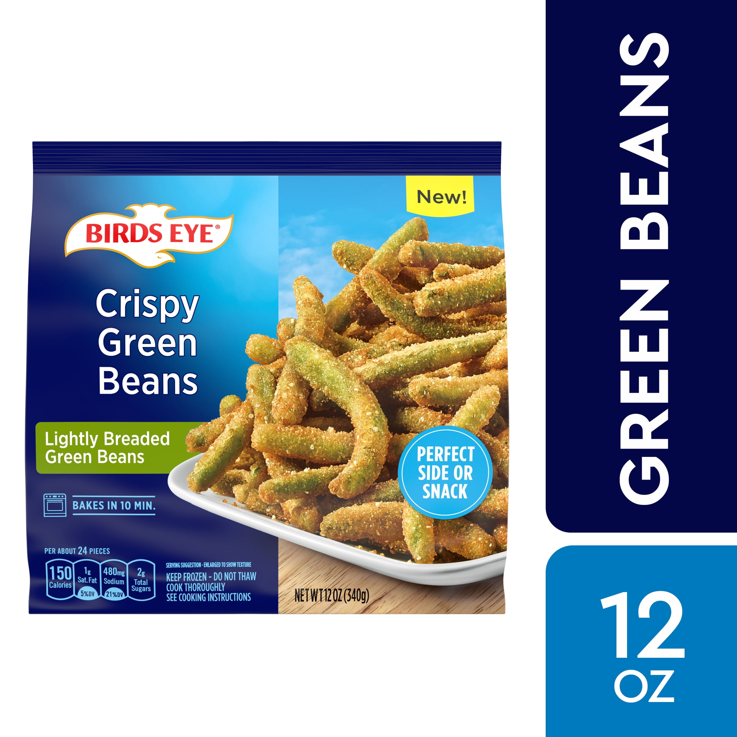 Birds Eye Crispy Green Beans, Frozen Vegetable, 12 OZ - Walmart.com
