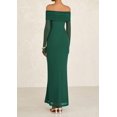 thumbnail image 2 of Vestido PRETTYGARDEN Maxi Verde con Hombros Descubiertos y Mangas Largas XL, 2 of 8