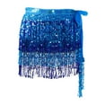 thumbnail image 4 of Sequin Tassel Skirt Women Belly Dance Hip Scarf Wrap for Samba Cha Cha, 4 of 9