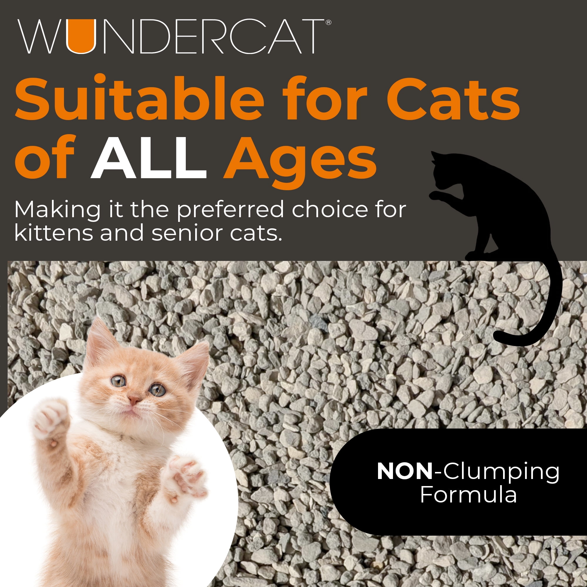 Progressive Planet Wundercat Non-Clumping Cat Litter, 22lbs - Lightweight & Food-Grade Diatomaceous Earth Litter - Superior Moisture & Odor Absorption - Low-Tracking