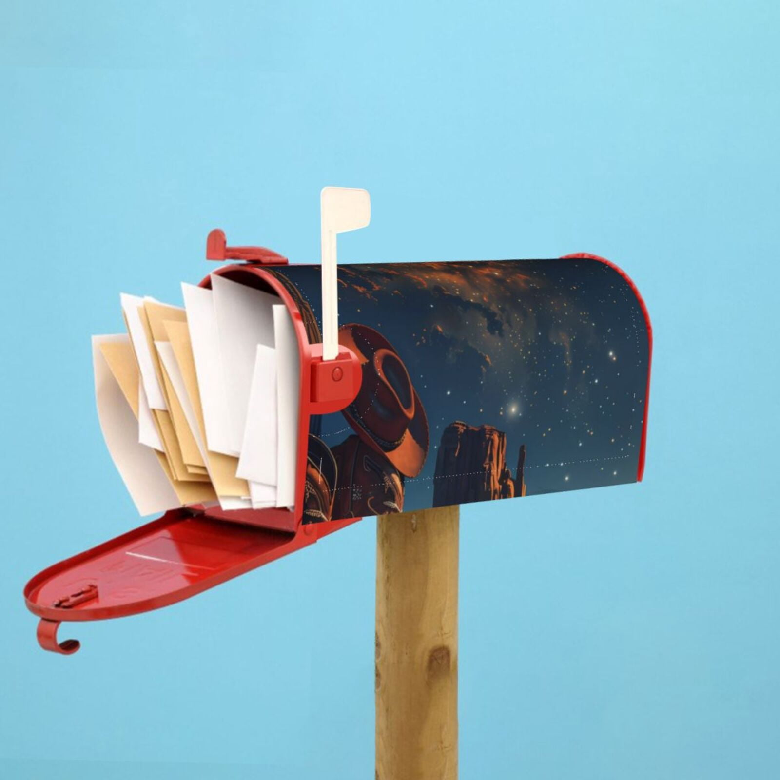 Kdxio Magnetic Mailbox Cover 21x18 in Mailbox Cover Outdoor Decoration Holiday Mailbox Covers for Home Garden Yard-21x18 in