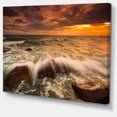 thumbnail image 2 of Rushing Ocean Waves into Rocks, 2 of 3