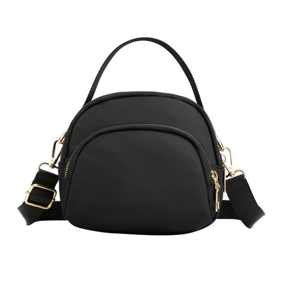 CNKOO Cross Body Bag Women Ladies Purse Mini 3 Layer Zipper Shoulder Wallet Bag Small Women‘s Crossbody Handbags Nylon Purse
