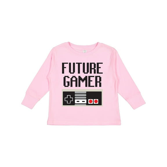 Inktastic Future Gamer Boys or Girls Long Sleeve Toddler T-Shirt
