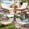 thumbnail image 3 of YEERSWAG 80x26x3 Inch Outdoor Patio Chair Cushion Recliner Cushion Chaise Lounge Cushion Non Slip Waterproof Beach Garden Furniture Cushion with Ties, 3 of 9