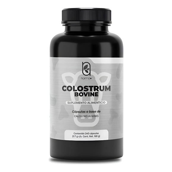 NAIMA | Colostrum Bovine 240 Cápsulas | Ingredientes Naturales de origen Bovino | Salud digestiva | Calostro Bovino | Nutrientes esenciales | 700mg por Cápsula