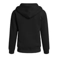 thumbnail image 6 of Girls Zip Up Hoodie Kids Fashion Oversized Sweatshirt Jacket with Pockets Lightweight Preppy Sweatshirts (Black,4-5 Years), 6 of 7