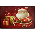 thumbnail image 3 of FREEAM Christmas Santa Clause Non Slip Area Rug for Living Dinning Room Bedroom Kitchen, (20 x 31 Inch), Christmas Holiday Nursery Rug Floor Carpet Yoga Mat, 3 of 6