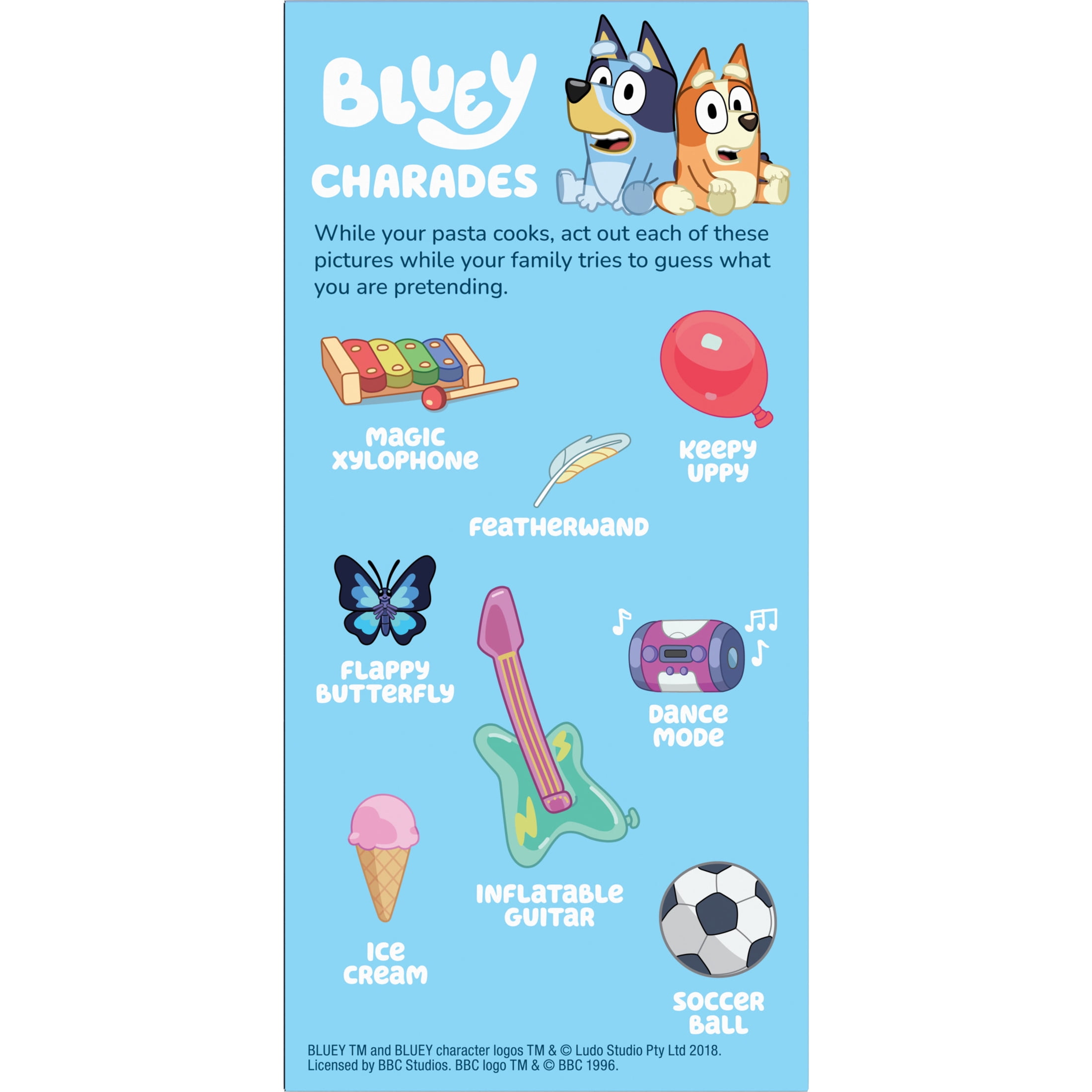 (3 pack) Annie's Bluey Shapes Pasta and Cheddar, Less Sodium, 6 oz