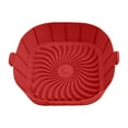 thumbnail image 2 of Silicone Reusable for 1-2 Air Fryers, 1/2/3 PCS Square Non-Stick Reusable Small Airfryer Liner Silicone Pot Bowl Tray Air Fryer Accessories., 2 of 3