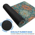 thumbnail image 6 of Intricate Mandala Design Mouse Pad: Cute, Small Size - Non-Slip, Waterproof with Stitched Edge - Ideal for Women & Office (31.5x11.8 Inch), 6 of 7